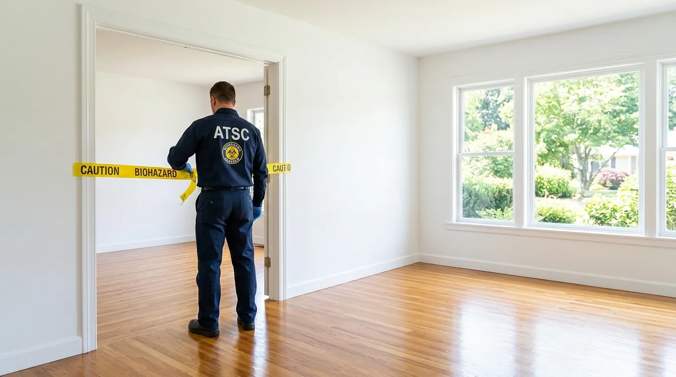 Certified biohazard cleanup crew performing Decomposition Cleanup in Walnut Park
